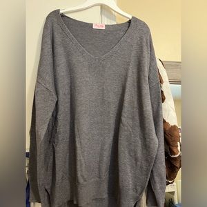 Pink Lily grey sweater
